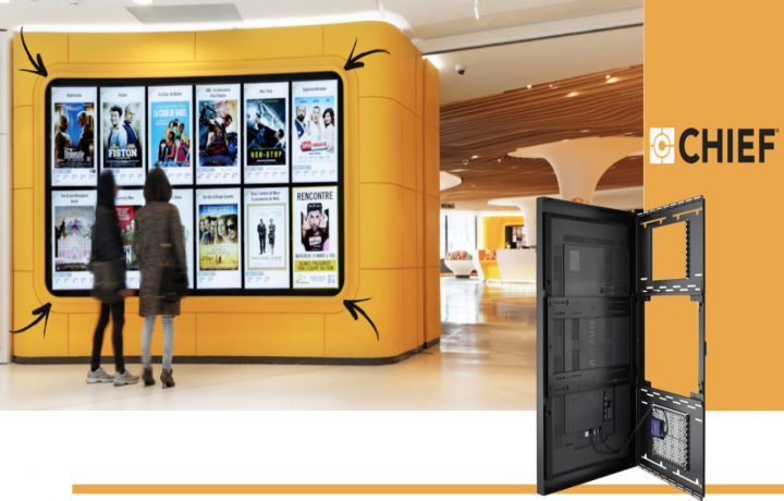 Chief : Découvrez le support mural tout-en-un dédié à l'affichage dynamique !