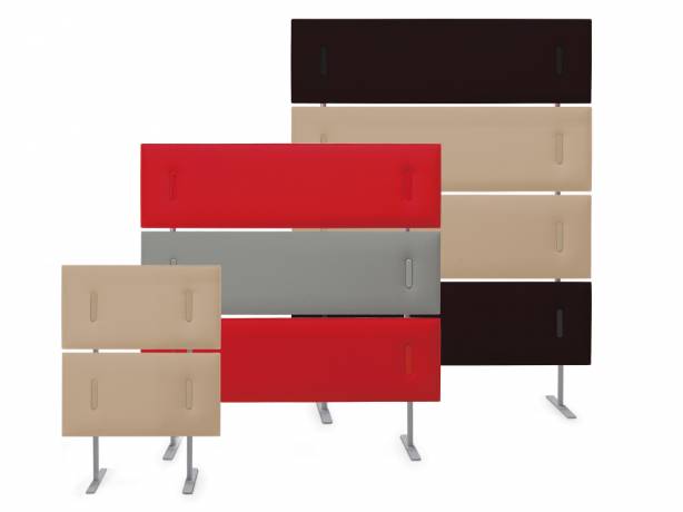 Caimi Mitesco Divider - Cloison mobile simple face pour panneaux en 159 cm de large CAI 7M3670-GA Solutions acoustiques