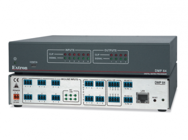 Extron DMP 64 - Matrice 6x4 à processeur numérique ProDSP Extron DMP 64 - Matrice 6x4 à processeur numérique ProDSP EXTRON 60-1054-01 Matrices DSP
