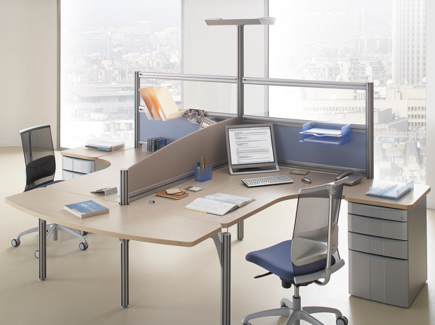 Clen - Gamme de mobilier Hélice - Mobilier ergonomique spécial open spaces Clen - Gamme de mobilier Hélice - Mobilier ergonomique spécial open spaces CLEN HÉLICE-B Bureaux