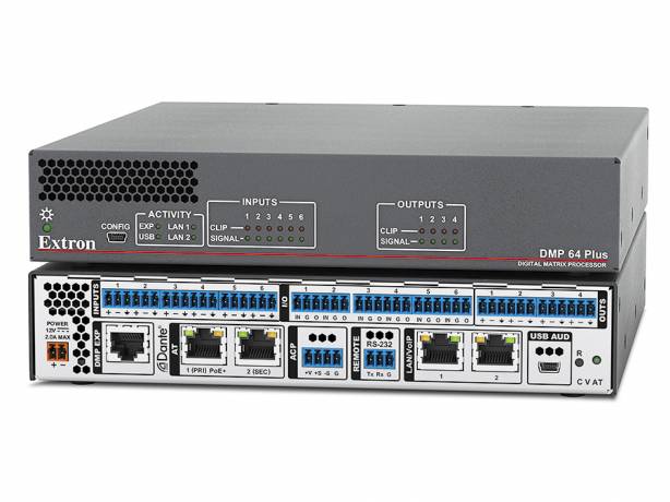 Extron DMP 64 Plus Matrice 6x4 à processeur numérique avec l´AEC plusieurs versions disponibles Extron DMP 64 Plus Matrice 6x4 à processeur numérique avec l´AEC plusieurs versions disponibles EXTRON 60-1823-01 Matrices DSP