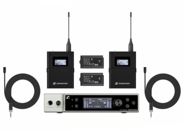 Sennheiser EW-DX MKE 2 Set - Ensemble micro cravate sans fil numérique Sennheiser EW-DX MKE 2 Set - Ensemble micro cravate sans fil numérique SENN 509319 Microphones et systèmes sans fil