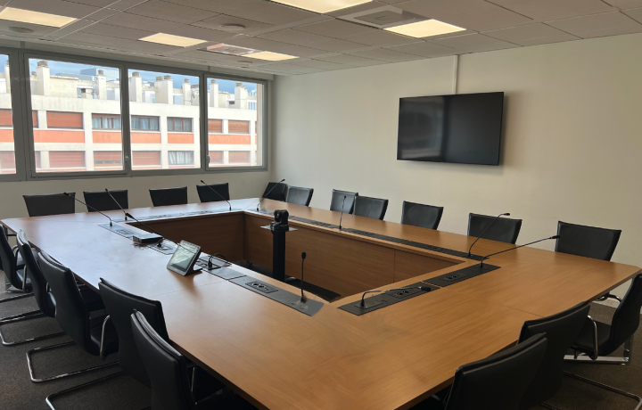 Une nouvelle salle de réunion achevée pour notre client Agence régionale de santé - Provence-Alpes-Côte-d'Azur
