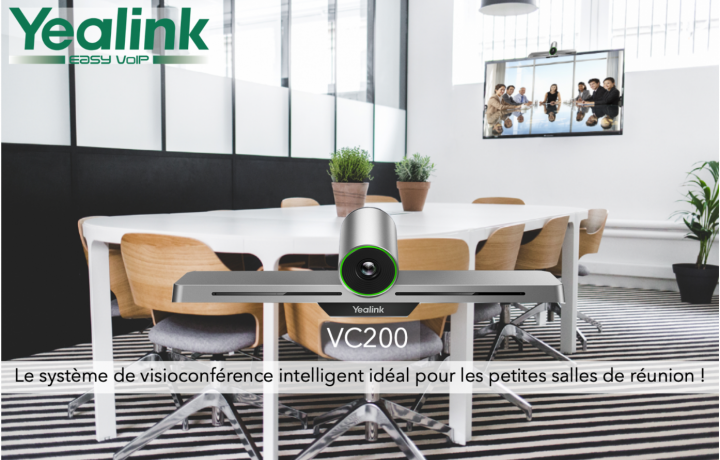 Yealink VC200 : le système de visioconférence intelligent idéal pour les petites salles de réunion !