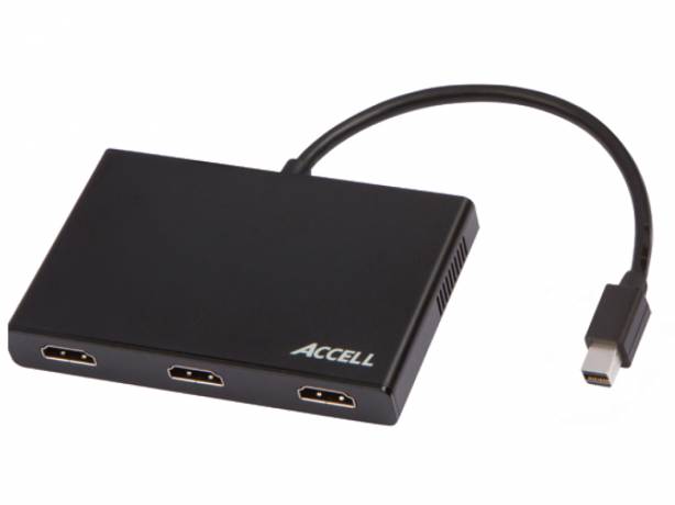 Accell UltraAV MST Hub - Hub MST Multi-Ecrans - DisplayPort 1.2 à 3 écrans équipés HDMI ACCELL K088B-009B Connectique & péri-informatique