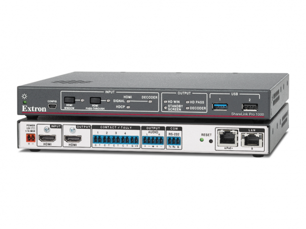 Extron ShareLink Pro 1000 - Passerelle de travail collaboratif câblée et sans fil EXTRON 60-1679-01 Diffusion & partage de données