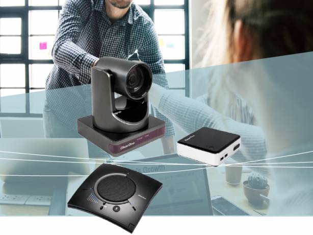 ClearOne Collaborate Live 300 - Solution de visiocollaboration pour les petites salles de réunion avec Collaborate Space CLEARONE 930-3001-302 Solutions BYOD USB de visioconférence