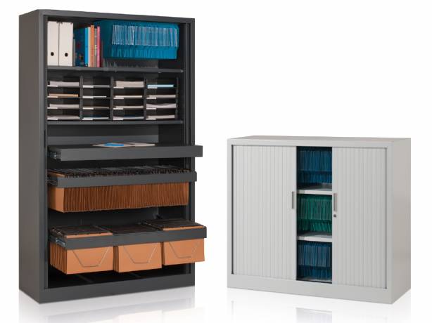 Eol - Gamme d'armoires à rideaux Ariv - fonctionnelles et personnalisables Eol - Gamme d'armoires à rideaux Ariv - fonctionnelles et personnalisables EOL ARIV Rangement & organisation