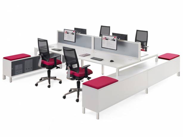 Eol - Gamme de bureaux 4Most - Bureaux partagés personnalisables Eol - Gamme de bureaux 4Most - Bureaux partagés personnalisables EOL 4MOST Bureaux