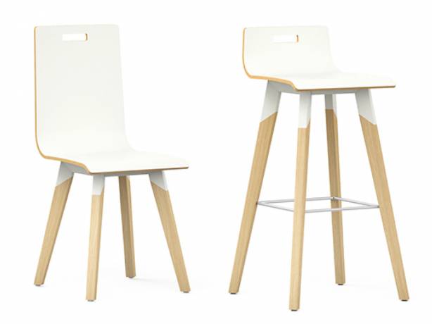 Eol - Gamme pour espaces collectifs Evasion - Chaises, tabourets et poutres au design scandinave EOL EVASION-C Restauration & cafétéria