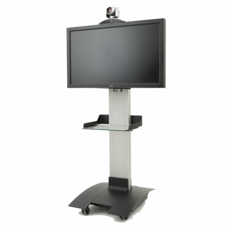 Erard XPO - Colonne mobile petit socle aluminium pour 1 écran Erard XPO - Colonne mobile petit socle aluminium pour 1 écran ERARD 602000 Meubles colonnes fixes & mobiles