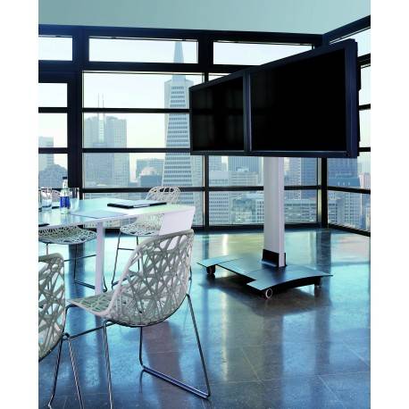 Erard XPO - Colonne mobile grand socle aluminium pour 1 ou 2 écrans Erard XPO - Colonne mobile grand socle aluminium pour 1 ou 2 écrans ERARD 602001 Meubles colonnes fixes & mobiles