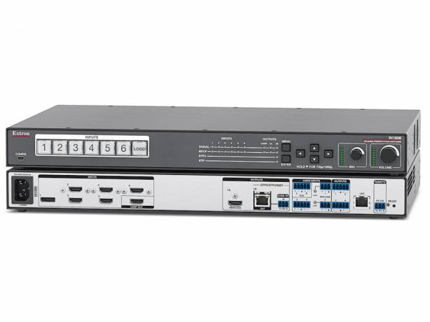Extron IN1806 - Sélecteur de présentation avec transitions fluides 4K/60 à six entrées EXTRON 60-1663-01 Systèmes de contrôle