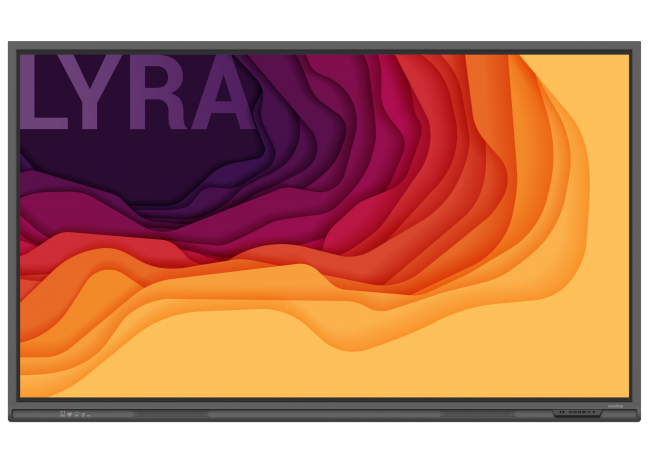 Newline LYRA Ecran tactile interactif - résolution 4K 60Hz - Angle de vue de 178° - Verre trempé 7H anti-reflet - Son Haute Qualité - Wifi 6 & Bluetooth 5.0 améliorés NEWLINE LYRA Écrans tactiles collaboratifs