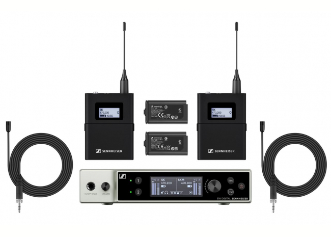 EW-DX MKE 2 Set - Ensemble micro cravate sans fil numérique